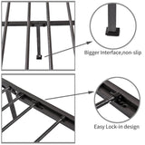 Queen Victorian Style Metal Bed Frame Platform No Box Spring - Zenvia - Omega Lifestyles