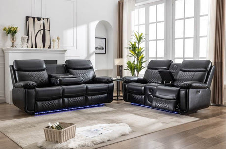 Reclining Sofa With LED & Bluetooth - Sleep Galleria