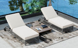 Set of 2 Outdoor Rattan Lounge Chairs With Cushions - Sleep Galleria