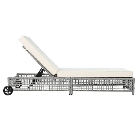 Set of 2 Outdoor Rattan Lounge Chairs With Cushions - Sleep Galleria
