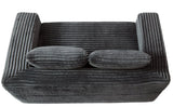 Soft Corduroy Memory Foam 2-Seater Loveseat Sofa - Omega Lifestyles