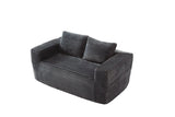 Soft Corduroy Memory Foam 2-Seater Loveseat Sofa - Omega Lifestyles