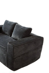 Soft Corduroy Memory Foam 2-Seater Loveseat Sofa - Omega Lifestyles