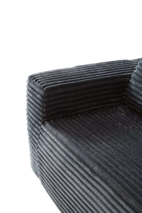 Soft Corduroy Memory Foam 2-Seater Loveseat Sofa - Omega Lifestyles