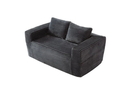 Soft Corduroy Memory Foam 2-Seater Loveseat Sofa - Omega Lifestyles