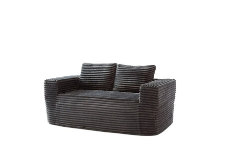 Soft Corduroy Memory Foam 2-Seater Loveseat Sofa - Omega Lifestyles