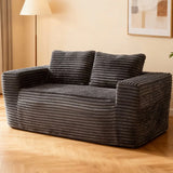 Soft Corduroy Memory Foam 2-Seater Loveseat Sofa - Omega Lifestyles