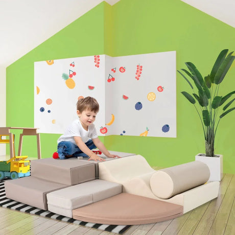 Soft Indoor Climb And Crawl Foam Playset For Kids - Omega Lifestyles