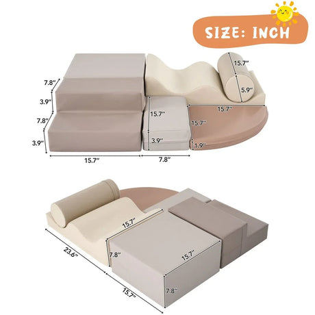 Soft Indoor Climb And Crawl Foam Playset For Kids - Omega Lifestyles