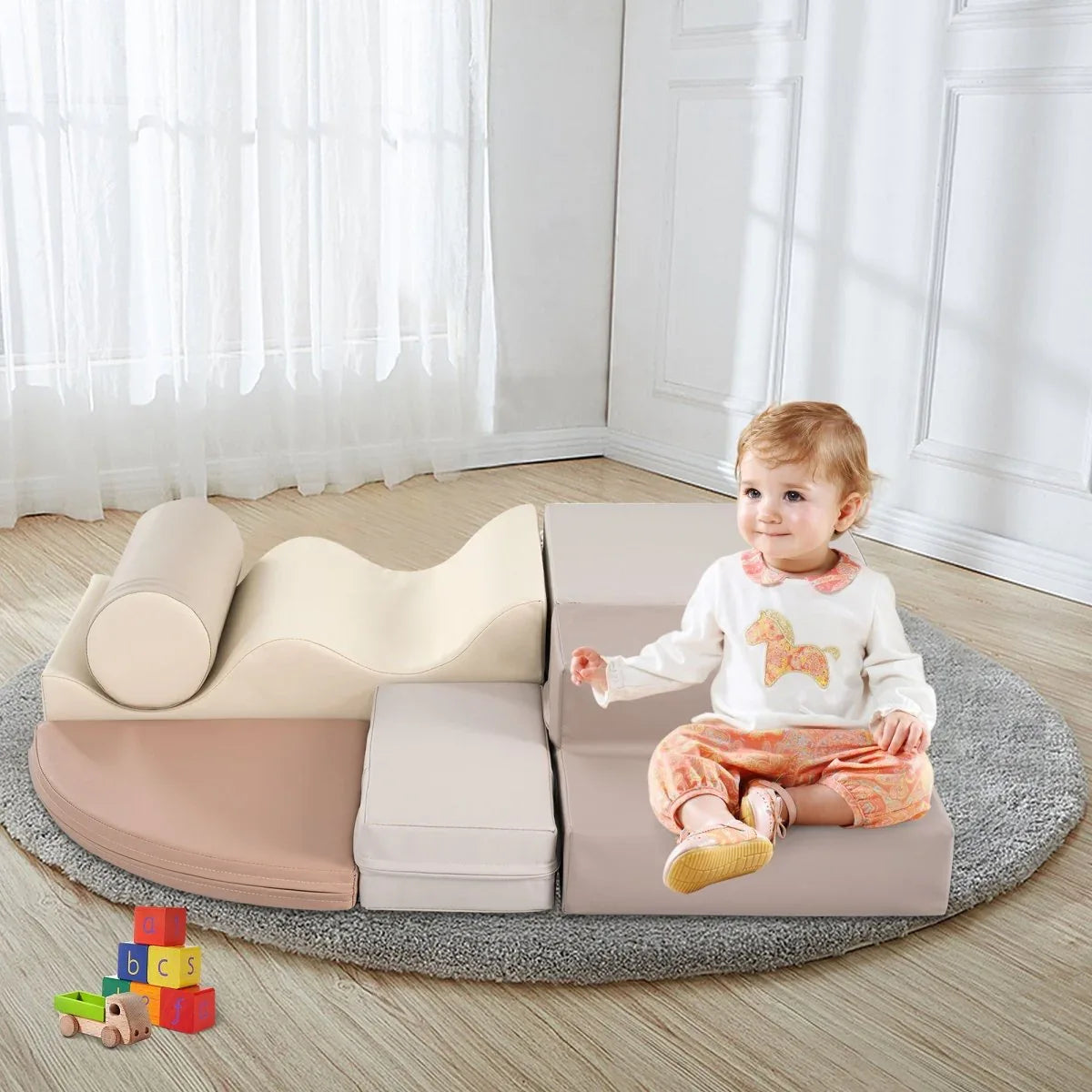 Soft Indoor Climb And Crawl Foam Playset For Kids - Omega Lifestyles
