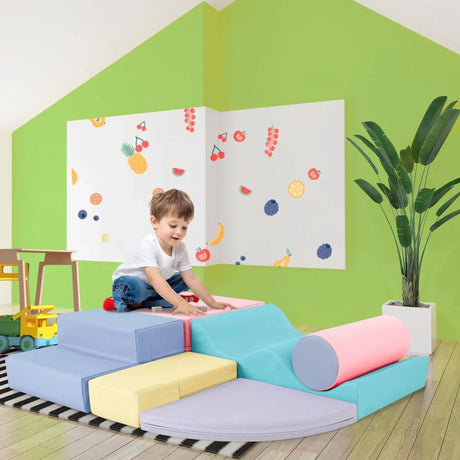 Soft Indoor Foam Climb And Crawl Playset For Kids - Omega Lifestyles