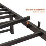 Twin Metal Platform Bed Frame With Storage Headboard Charging - Zenvia - Omega Lifestyles