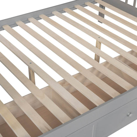 Twin Over Full L-Shaped Solid Wood Bunk Bed - Sleep Galleria