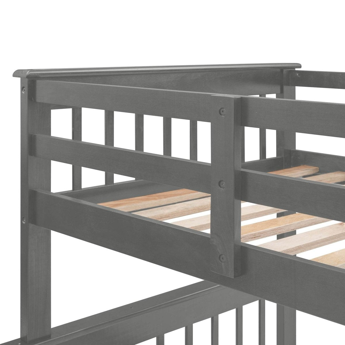 Twin - Over - Full Solid Wood Stairway Storage Bunk Bed - Zenvia - Omega Lifestyles