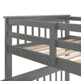 Twin - Over - Full Solid Wood Stairway Storage Bunk Bed - Zenvia - Omega Lifestyles