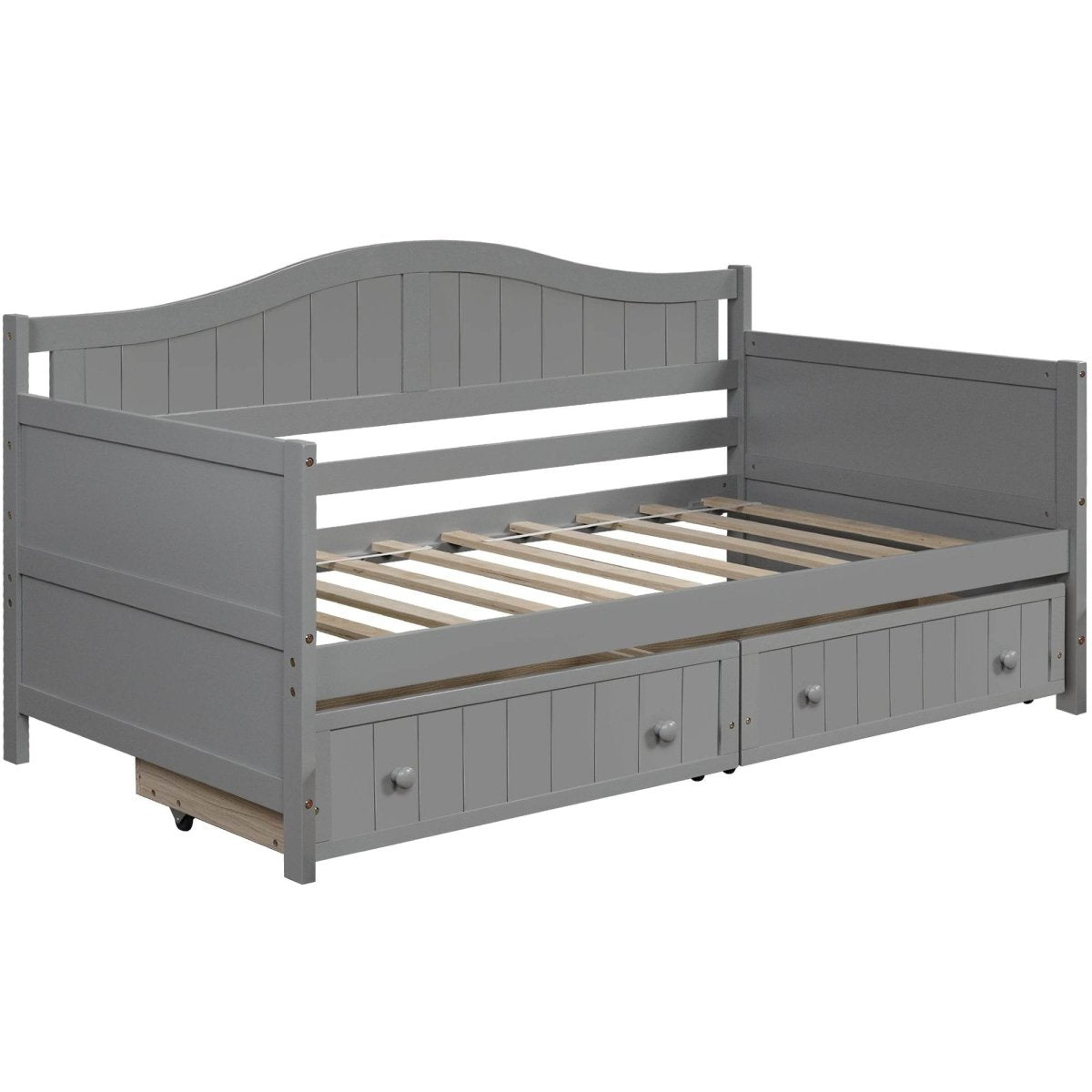 Twin Solid Wood Daybed With Storage Drawers - Zenvia - Omega Lifestyles