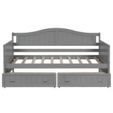 Twin Solid Wood Daybed With Storage Drawers - Zenvia - Omega Lifestyles