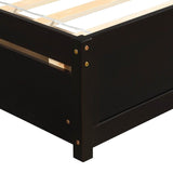 Twin Solid Wood Platform Bed Frame With Storage Drawers - Zenvia - Omega Lifestyles