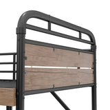 Twin XL Metal Bunk Bed With LED Lights And Storage Drawers - Omega Lifestyles