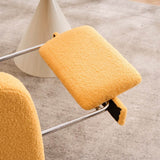 Upholstered Yellow Rocking Chair With Footrest - Omega Lifestyles