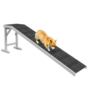 Wooden Pet Ramp With Non-Slip Carpeted Top Platform - Omega Lifestyles