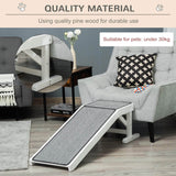 Wooden Pet Ramp With Non-Slip Carpeted Top Platform - Sleep Galleria
