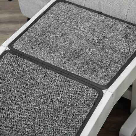 Wooden Pet Ramp With Non-Slip Carpeted Top Platform - Sleep Galleria