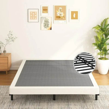 Heavy Duty 6 Inch Metal Box Spring Bed Base - Omega Lifestyles