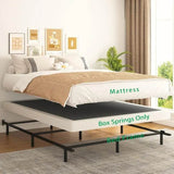 Heavy Duty 6 Inch Metal Box Spring Bed Base - Omega Lifestyles