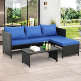 3-Piece Modern Outdoor PE Rattan Furniture Set - Omega Lifestyles