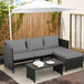 3-Piece Modern Outdoor PE Rattan Furniture Set - Omega Lifestyles