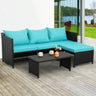 3-Piece Modern Outdoor PE Rattan Furniture Set - Omega Lifestyles